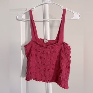 American Eagle Pink Crop Top